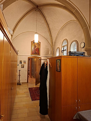 Blick in die Sakristei der St.-Agatha-Kirche