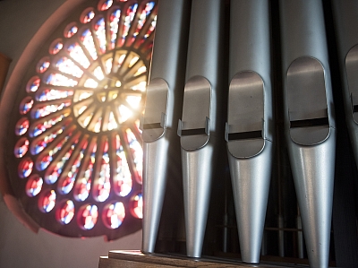 Detailaufnahme Orgel in Schlickelde Detailaufnahme Orgel in Schlickelde
