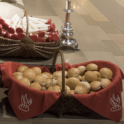 Korb mit Agatha-Brötchen