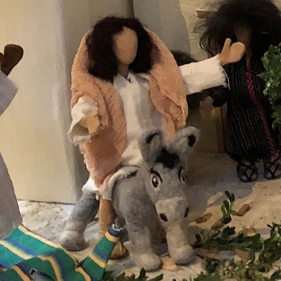Esel trägt Jesus Esel trägt Jesus