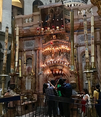Eingang zur Kapelle über dem Grab Jesu